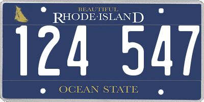 RI license plate 124547