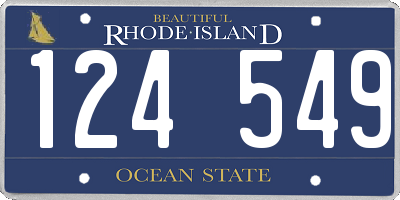 RI license plate 124549