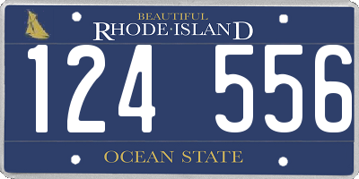 RI license plate 124556