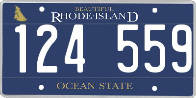 RI license plate 124559