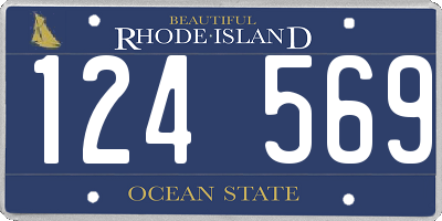 RI license plate 124569