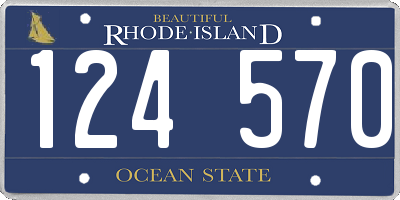 RI license plate 124570