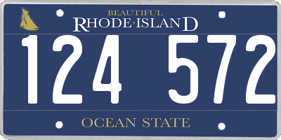 RI license plate 124572