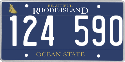 RI license plate 124590