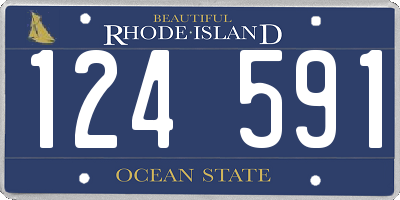 RI license plate 124591