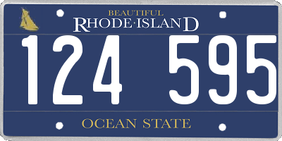 RI license plate 124595