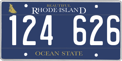 RI license plate 124626