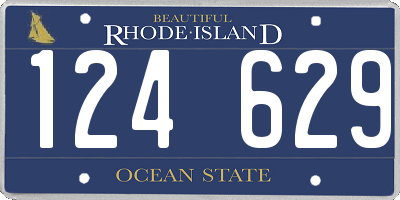 RI license plate 124629