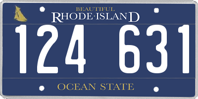 RI license plate 124631