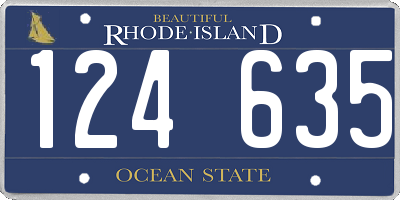 RI license plate 124635