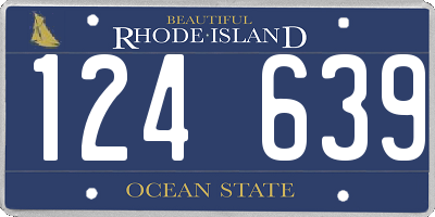 RI license plate 124639