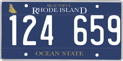 RI license plate 124659