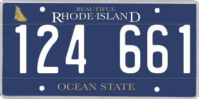 RI license plate 124661