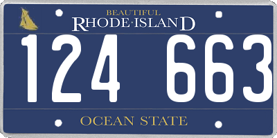 RI license plate 124663