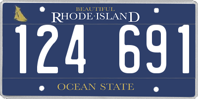 RI license plate 124691