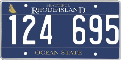 RI license plate 124695