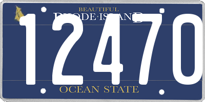 RI license plate 12470