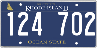 RI license plate 124702