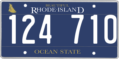 RI license plate 124710