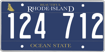 RI license plate 124712