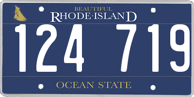 RI license plate 124719