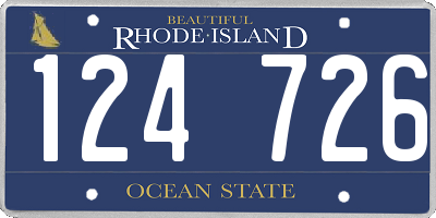 RI license plate 124726