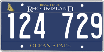 RI license plate 124729