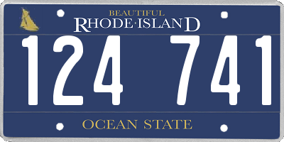 RI license plate 124741