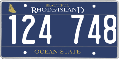 RI license plate 124748