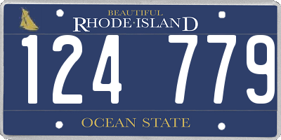 RI license plate 124779