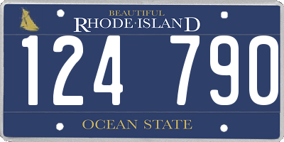 RI license plate 124790