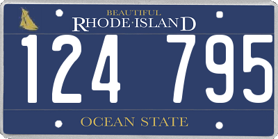 RI license plate 124795