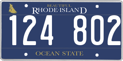 RI license plate 124802