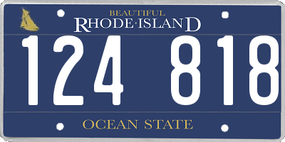 RI license plate 124818
