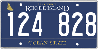RI license plate 124828