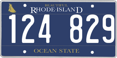 RI license plate 124829