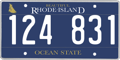 RI license plate 124831