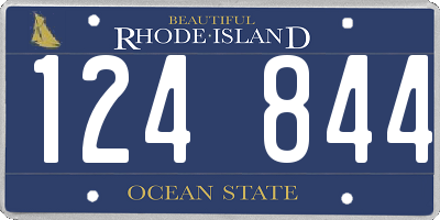 RI license plate 124844