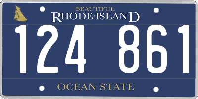 RI license plate 124861