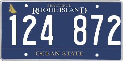 RI license plate 124872