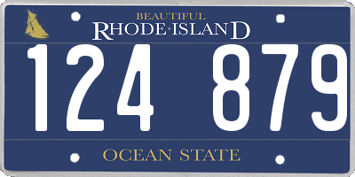 RI license plate 124879