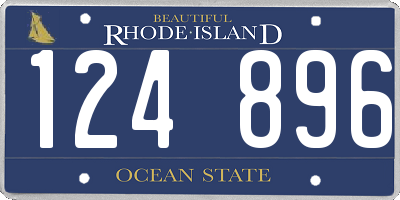 RI license plate 124896