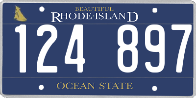 RI license plate 124897