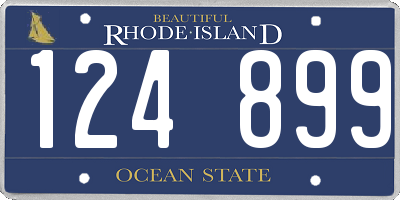RI license plate 124899