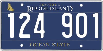 RI license plate 124901