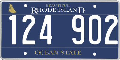 RI license plate 124902