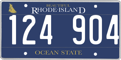 RI license plate 124904