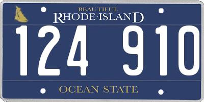 RI license plate 124910