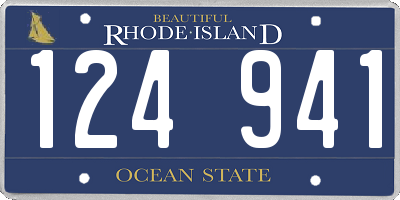 RI license plate 124941