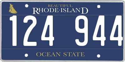 RI license plate 124944